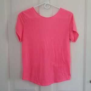 JoyLab Pink Twist Back Tee
